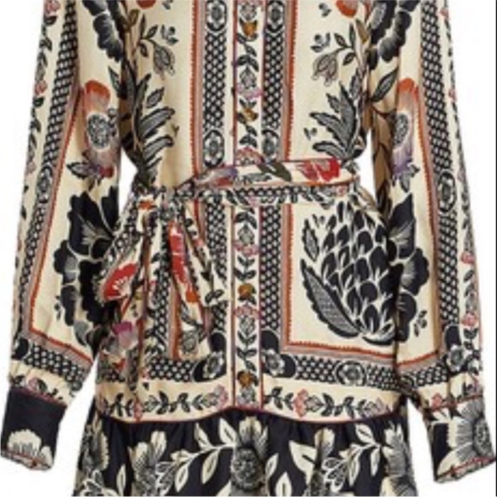 FARM Rio Tiered Belted Floral Mini Dress - Picture 8 of 14